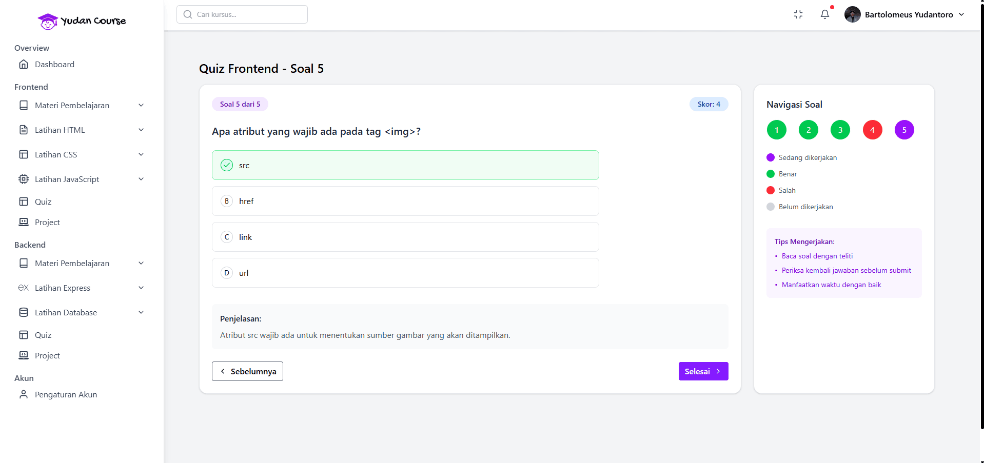 yudan-course screenshot 2